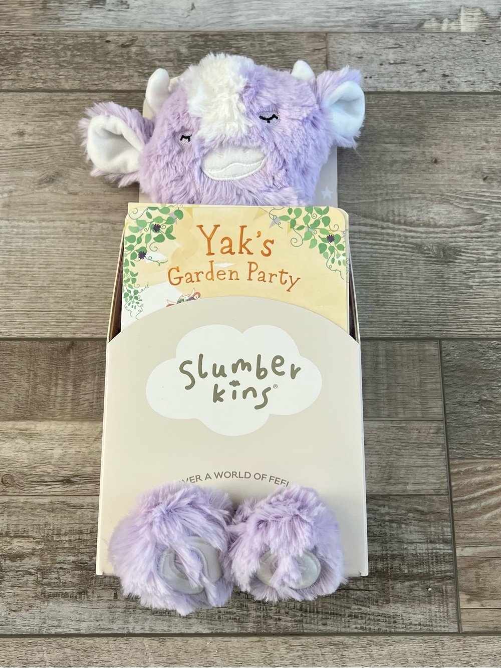 NWT Slumberkins Violet Yak Kin & NEW Yak Lesson Book